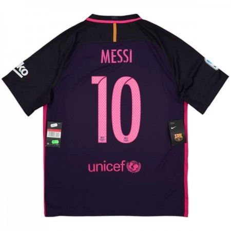 Virallinen pelipaita Barcelona Messi 10 2016-17 Vieras Retro Lyhythihainen - Miesten Virallinen pelipaita Barcelona Messi 10 2016-17 Vieras Retro Lyhythihainen - Miesten