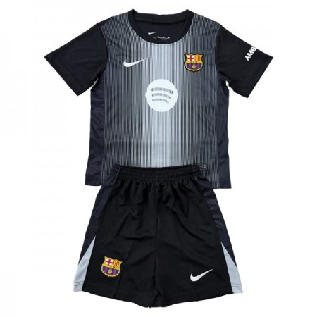 Virallinen pelipaita FC Barcelona Maalivahti 2025-26 Lyhythihainen Musta - Lasten ( + Lyhyet housut ) Virallinen pelipaita FC Barcelona Maalivahti 2025-26 Lyhythihainen Musta - Lasten ( + Lyhyet housut )