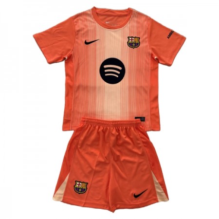 Virallinen pelipaita FC Barcelona Maalivahti 2025-26 Lyhythihainen Oranssi - Lasten ( + Lyhyet housut ) Virallinen pelipaita FC Barcelona Maalivahti 2025-26 Lyhythihainen Oranssi - Lasten ( + Lyhyet housut )