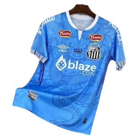 Virallinen pelipaita Santos FC Dragon 2025-26 Lyhythihainen Sininen - Miesten Virallinen pelipaita Santos FC Dragon 2025-26 Lyhythihainen Sininen - Miesten