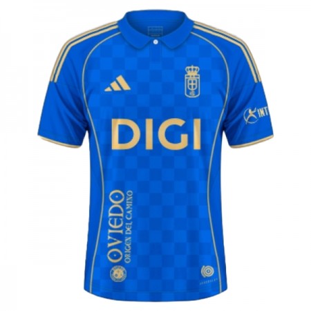Virallinen pelipaita Real Oviedo Koti 2025-26 Lyhythihainen - Miesten