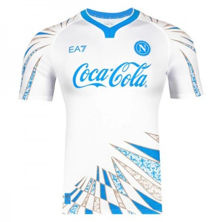 Virallinen pelipaita SSC Napoli Pre-Match 2025-26 Lyhythihainen Valkoinen - Miesten