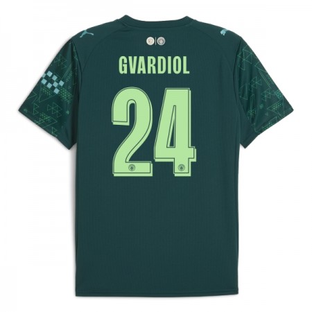 Virallinen pelipaita Manchester City Gvardiol 24 4. Paita EA Sport 2025-26 Lyhythihainen - Miesten Virallinen pelipaita Manchester City Gvardiol 24 4. Paita EA Sport 2025-26 Lyhythihainen - Miesten