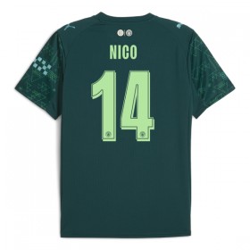 Virallinen pelipaita Manchester City Nico 14 4. Paita EA Sport 2025-26 Lyhythihainen - Miesten