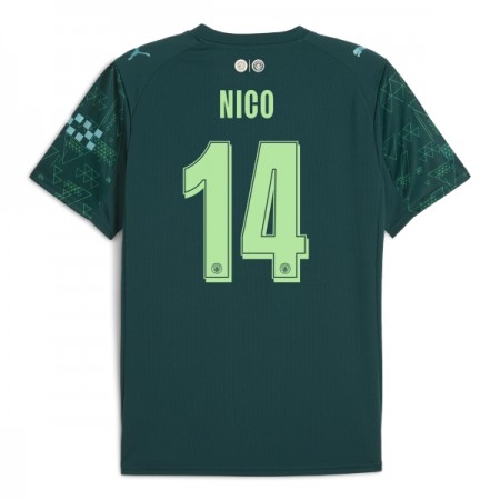 Virallinen pelipaita Manchester City Nico 14 4. Paita EA Sport 2025-26 Lyhythihainen - Miesten Virallinen pelipaita Manchester City Nico 14 4. Paita EA Sport 2025-26 Lyhythihainen - Miesten