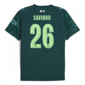 Virallinen pelipaita Manchester City Savinho 26 4. Paita EA Sport 2025-26 Lyhythihainen - Miesten