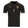 Virallinen pelipaita Portugali Black Panther Ronaldo 7 2025-26 Lyhythihainen - Miesten
