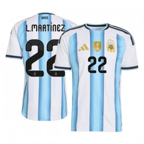 Virallinen pelipaita Argentiina Lautaro Martinez 22 Koti MM-kisat 2026 Lyhythihainen - Miesten