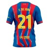Virallinen pelipaita FC Barcelona Frenkie de Jong 21 4. Paita 2025-26 Lyhythihainen - Lasten ( + Lyhyet housut )
