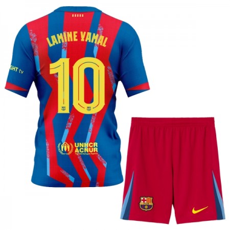 Virallinen pelipaita FC Barcelona Lamine Yamal 10 4. Paita 2025-26 Lyhythihainen - Lasten ( + Lyhyet housut )