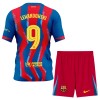 Virallinen pelipaita FC Barcelona Lewandowski 9 4. Paita 2025-26 Lyhythihainen - Lasten ( + Lyhyet housut )