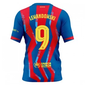 Virallinen pelipaita FC Barcelona Lewandowski 9 4. Paita 2025-26 Lyhythihainen - Miesten