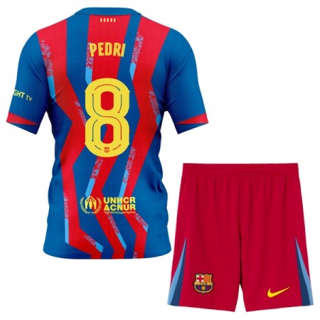 Virallinen pelipaita FC Barcelona Pedri 8 4. Paita 2025-26 Lyhythihainen - Lasten ( + Lyhyet housut )