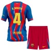 Virallinen pelipaita FC Barcelona R. Araujo 4 4. Paita 2025-26 Lyhythihainen - Lasten ( + Lyhyet housut )