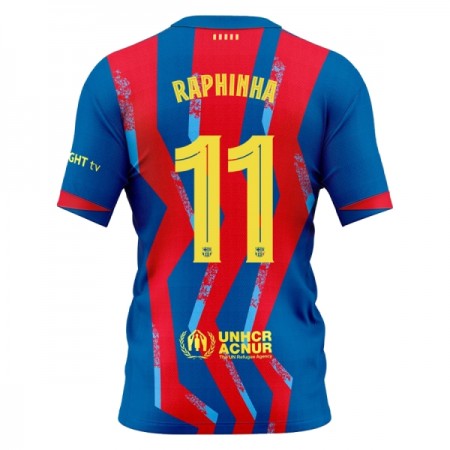 Virallinen pelipaita FC Barcelona Raphinha 11 4. Paita 2025-26 Lyhythihainen - Miesten