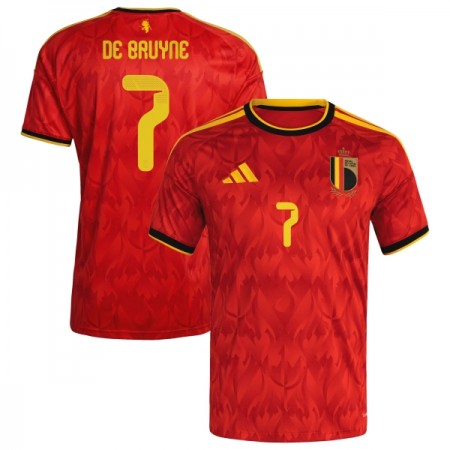 Virallinen pelipaita Belgia De Bruyne 7 Koti MM-kisat 2026 Lyhythihainen - Miesten Virallinen pelipaita Belgia De Bruyne 7 Koti MM-kisat 2026 Lyhythihainen - Miesten