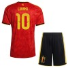 Virallinen pelipaita Belgia Lukaku 10 Koti MM-kisat 2026 Lyhythihainen - Lasten ( + Lyhyet housut ) Virallinen pelipaita Belgia Lukaku 10 Koti MM-kisat 2026 Lyhythihainen - Lasten ( + Lyhyet housut )