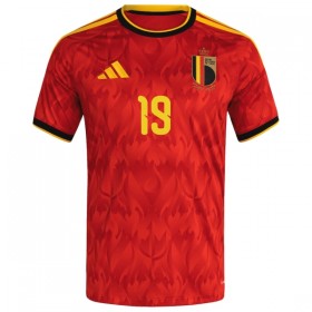 Virallinen pelipaita Belgia Openda 19 Koti MM-kisat 2026 Lyhythihainen - Miesten