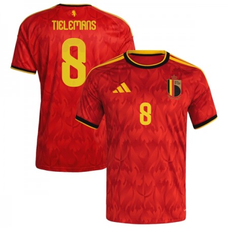 Virallinen pelipaita Belgia Tielemans 8 Koti MM-kisat 2026 Lyhythihainen - Miesten Virallinen pelipaita Belgia Tielemans 8 Koti MM-kisat 2026 Lyhythihainen - Miesten