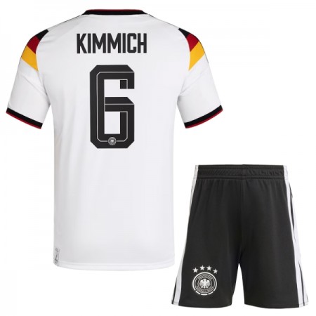 Virallinen pelipaita Saksa Kimmich 6 Koti MM-kisat 2026 Lyhythihainen - Lasten ( + Lyhyet housut ) Virallinen pelipaita Saksa Kimmich 6 Koti MM-kisat 2026 Lyhythihainen - Lasten ( + Lyhyet housut )
