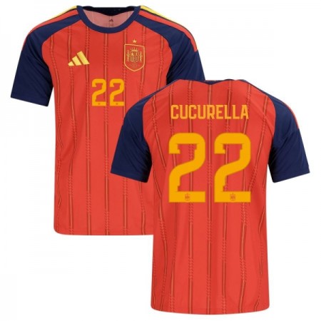 Virallinen pelipaita Espanja Cucurella 22 Koti MM-kisat 2026 Lyhythihainen - Miesten