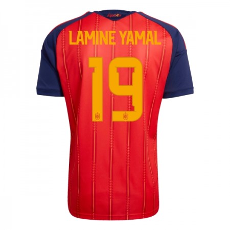 Virallinen pelipaita Espanja Lamine Yamal 19 Koti MM-kisat 2026 Lyhythihainen - Miesten