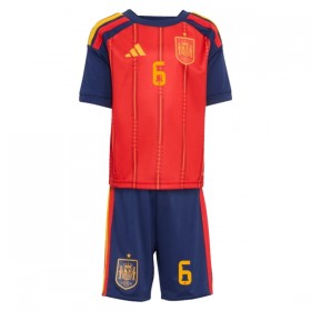 Virallinen pelipaita Espanja Merino 6 Koti MM-kisat 2026 Lyhythihainen - Lasten ( + Lyhyet housut )