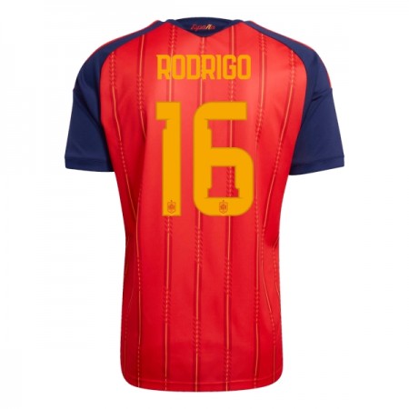 Virallinen pelipaita Espanja Rodrigo 16 Koti MM-kisat 2026 Lyhythihainen - Miesten