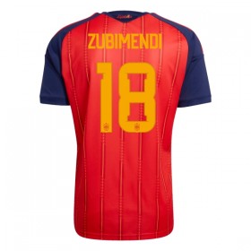 Virallinen pelipaita Espanja ZUBIMENDI 18 Koti MM-kisat 2026 Lyhythihainen - Miesten