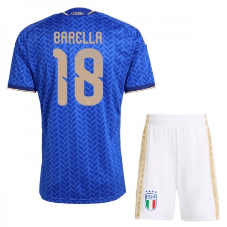 Virallinen pelipaita Italia Barella 18 Koti MM-kisat 2026 Lyhythihainen - Lasten ( + Lyhyet housut ) Virallinen pelipaita Italia Barella 18 Koti MM-kisat 2026 Lyhythihainen - Lasten ( + Lyhyet housut )