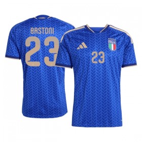 Virallinen pelipaita Italia Bastoni 23 Koti MM-kisat 2026 Lyhythihainen - Miesten
