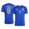 Virallinen pelipaita Italia Tonali 8 Koti MM-kisat 2026 Lyhythihainen - Miesten Virallinen pelipaita Italia Tonali 8 Koti MM-kisat 2026 Lyhythihainen - Miesten