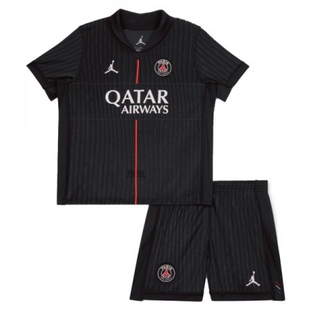 Virallinen pelipaita Paris Saint-Germain 4. Paita Jordan 2025-26 Lyhythihainen - Lasten ( + Lyhyet housut )