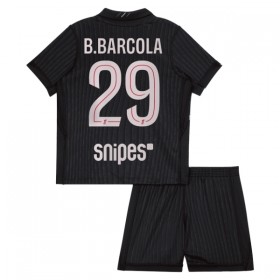 Virallinen pelipaita Paris Saint-Germain B. Barcola 29 4. Paita Jordan 2025-26 Lyhythihainen - Lasten ( + Lyhyet housut )