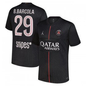 Virallinen pelipaita Paris Saint-Germain B. Barcola 29 4. Paita Jordan 2025-26 Lyhythihainen - Miesten