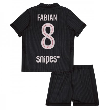 Virallinen pelipaita Paris Saint-Germain Fabian 8 4. Paita Jordan 2025-26 Lyhythihainen - Lasten ( + Lyhyet housut )