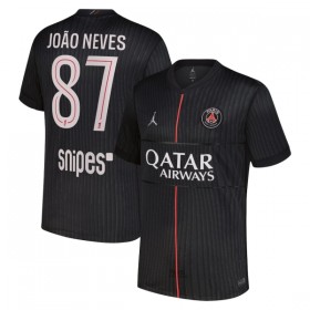 Virallinen pelipaita Paris Saint-Germain Joao Neves 87 4. Paita Jordan 2025-26 Lyhythihainen - Miesten