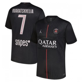 Virallinen pelipaita Paris Saint-Germain Kvaratskhelia 7 4. Paita Jordan 2025-26 Lyhythihainen - Miesten