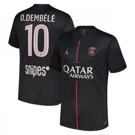 Virallinen pelipaita Paris Saint-Germain O. Dembele 10 4. Paita Jordan 2025-26 Lyhythihainen - Miesten Virallinen pelipaita Paris Saint-Germain O. Dembele 10 4. Paita Jordan 2025-26 Lyhythihainen - Miesten