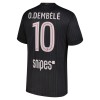 Virallinen pelipaita Paris Saint-Germain O. Dembele 10 4. Paita Jordan 2025-26 Lyhythihainen - Miesten