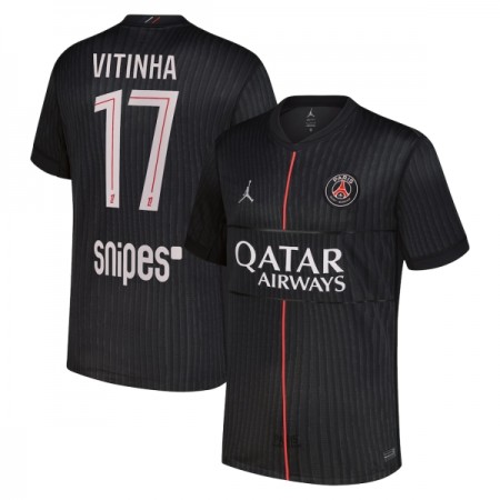 Virallinen pelipaita Paris Saint-Germain Vitinha 17 4. Paita Jordan 2025-26 Lyhythihainen - Miesten