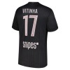 Virallinen pelipaita Paris Saint-Germain Vitinha 17 4. Paita Jordan 2025-26 Lyhythihainen - Miesten