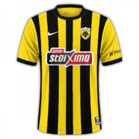 Virallinen pelipaita AEK Athens Koti 2025-26 Lyhythihainen - Miesten