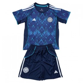 Virallinen pelipaita Leicester City Vieras 2025-26 Lyhythihainen - Lasten ( + Lyhyet housut )