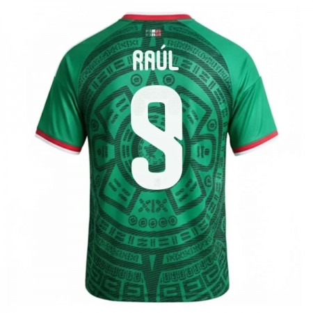 Virallinen pelipaita Meksiko Raul 9 Koti MM-kisat 2026 Lyhythihainen - Miesten Virallinen pelipaita Meksiko Raul 9 Koti MM-kisat 2026 Lyhythihainen - Miesten