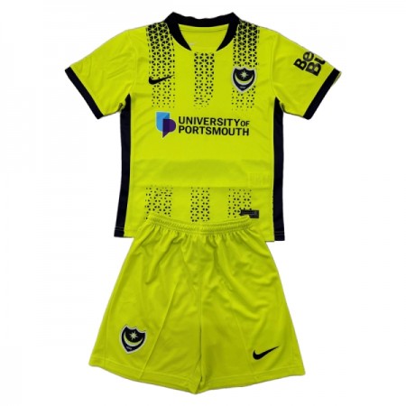 Virallinen pelipaita Portsmouth Kolmas 2025-26 Lyhythihainen - Lasten ( + Lyhyet housut )