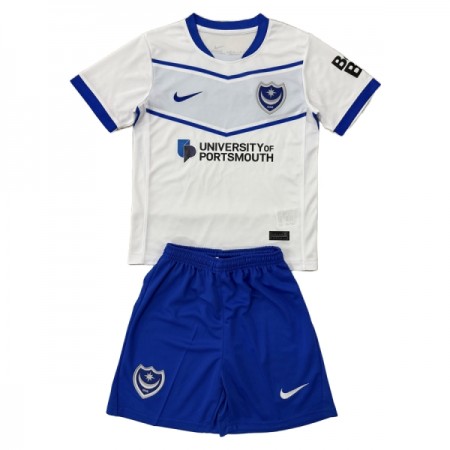 Virallinen pelipaita Portsmouth Vieras 2025-26 Lyhythihainen - Lasten ( + Lyhyet housut )