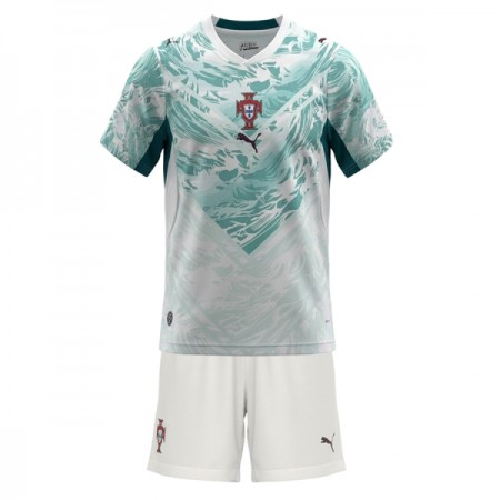 Virallinen pelipaita Portugali Vieras MM-kisat 2026 Lyhythihainen - Lasten ( + Lyhyet housut ) Virallinen pelipaita Portugali Vieras MM-kisat 2026 Lyhythihainen - Lasten ( + Lyhyet housut )
