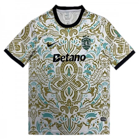 Virallinen pelipaita Sporting CP 2025-26 Lyhythihainen Valkoinen - Miesten Virallinen pelipaita Sporting CP 2025-26 Lyhythihainen Valkoinen - Miesten