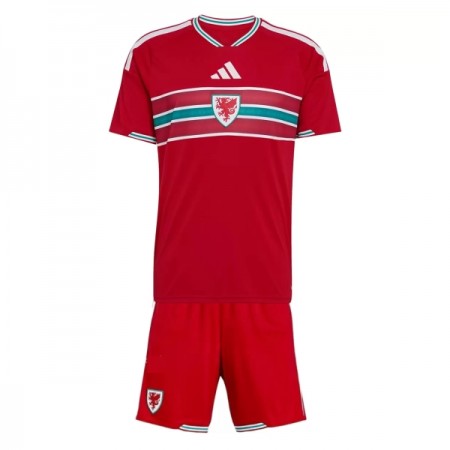 Virallinen pelipaita Wales Koti MM-kisat 2026 Lyhythihainen - Lasten ( + Lyhyet housut ) Virallinen pelipaita Wales Koti MM-kisat 2026 Lyhythihainen - Lasten ( + Lyhyet housut )